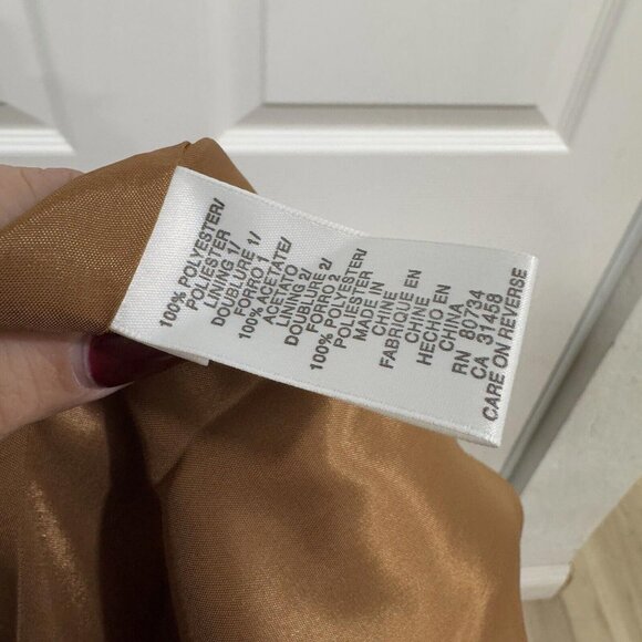 BCBG MAXAZRIA Tulle Satin Skirt Tutu Brown Size 2 Maxi Formal Y2K Elegant - Picture 8 of 10